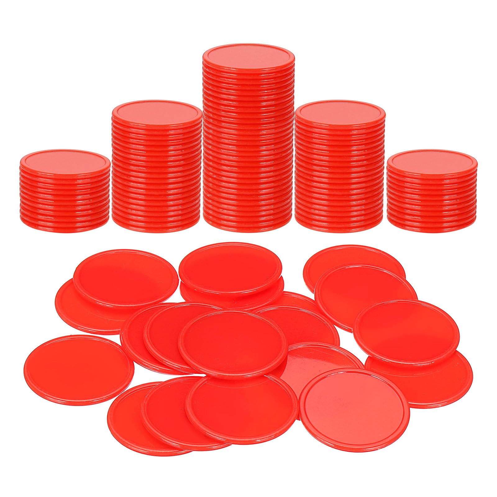 Muiltvoe Plastic Poker Chips, Learning Counters Counting Counters Disk Marker Opaque Game Token for Game Play Math Counting