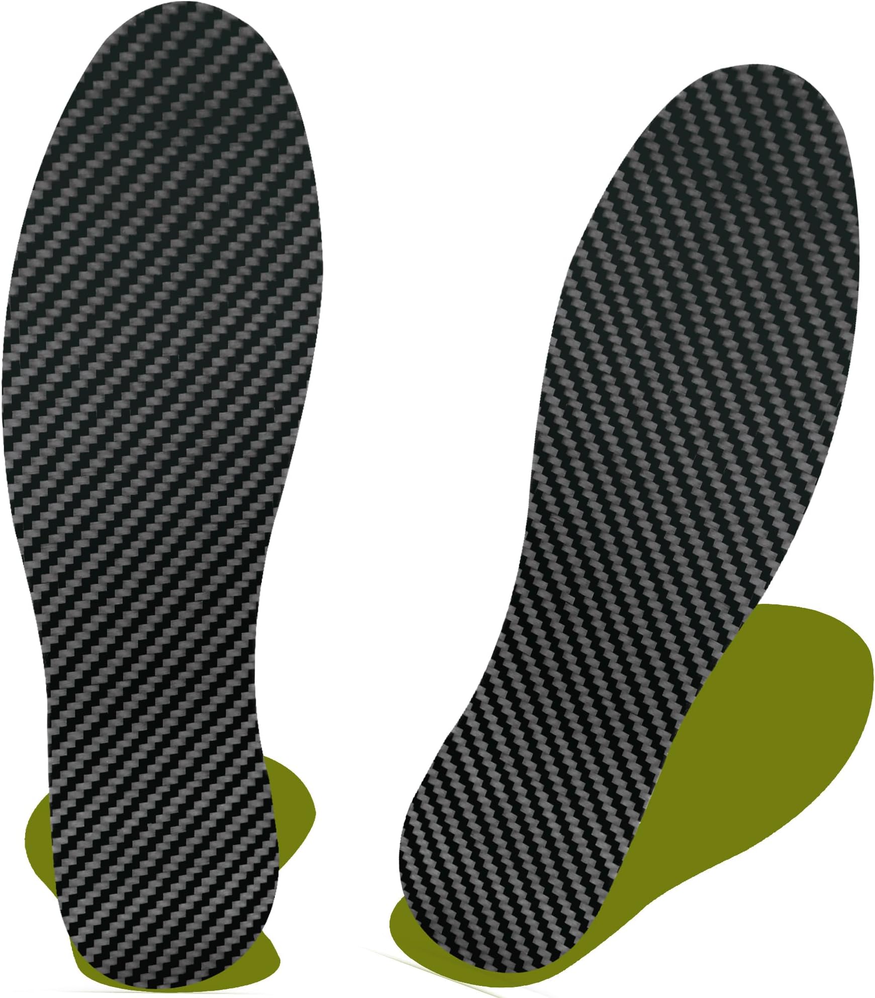 Carbon Fiber Insole(1 Pair), Carbon Fiber Foot Plate for Hallux Rigidus, Limitus, Turf Toe, Arthritis, Fractures, Rigid Sole Shoe Insert for Sports, Hiking, Trekking, Alternative to Post Op Shoe,265mm