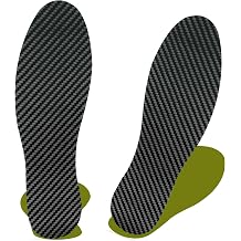 Carbon Fiber Insole1 Pair, Carbon Fiber Foot Plate for Turf Toe, Hallux Rigidus, Limitus, Fractures, Arthritis, Rigid Sole Shoe Insert for Sports, Hiking, Trekking, Alternative to Post Op Shoe,215mm