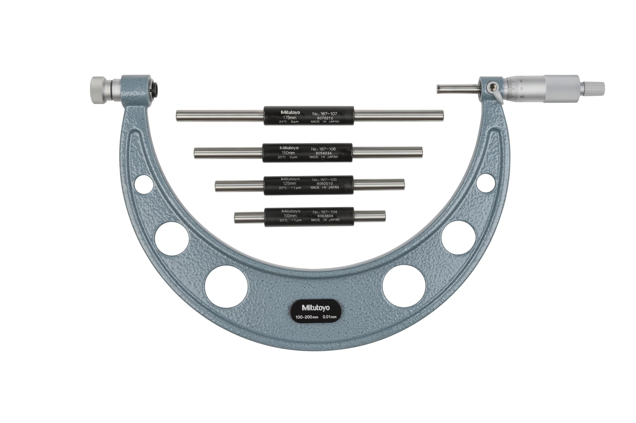 Mitutoyo MT104–140 A Mikrometer mit austauschbaren Amboss 100–200 mm 104–140 A