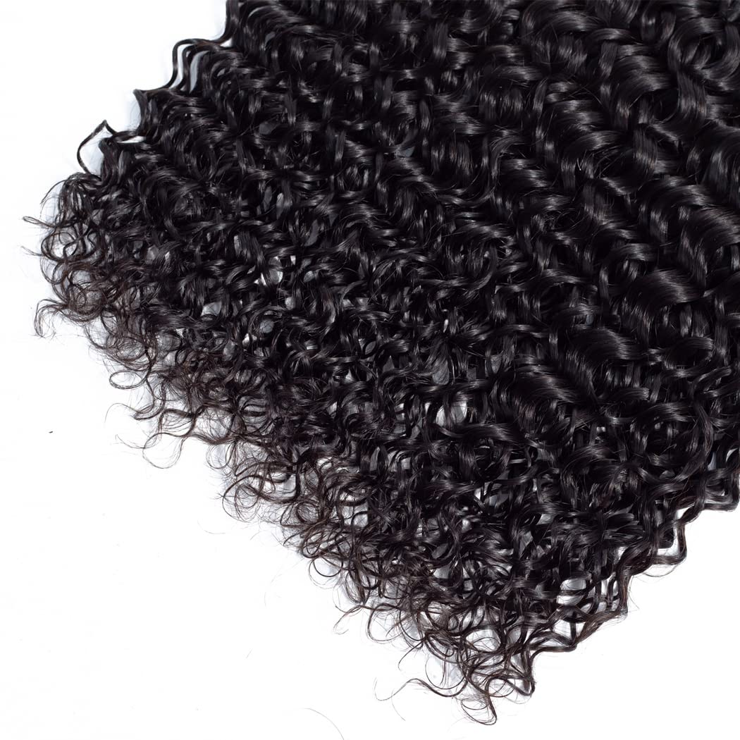 Odir Water Wave Human Hair 1 Bundle 22 Inch Unprocessed 9A Brazilian Wat and Wavy Virgin Hair Bundles Curly Hair Weft 100g Natural Color