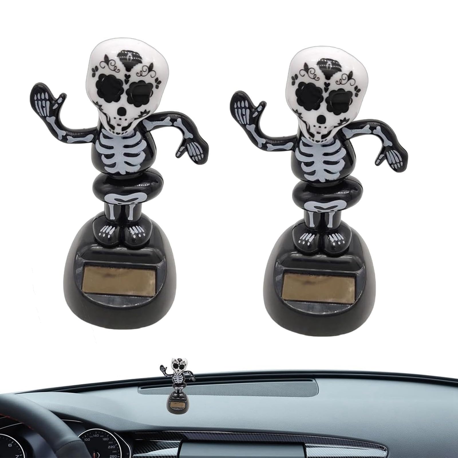 Amazon.com: Skeleton Dashboard Bobble Solar Power Dancing