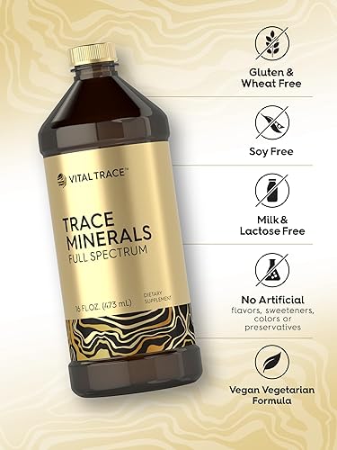 Miniatura 5 de Carlyle Vital Trace Mineral Drops  16 onzas líquidas  Suplemento de minerales de espectro completo  Líquido vegetariano, sin OMG y sin gluten  por
