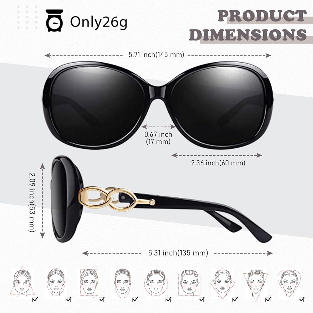 Amazon.com: Sunier Sunglasses Womens Polarized Trendy Oversized Amazon.com: Sunier Sunglasses Womens Polarized Trendy Oversized