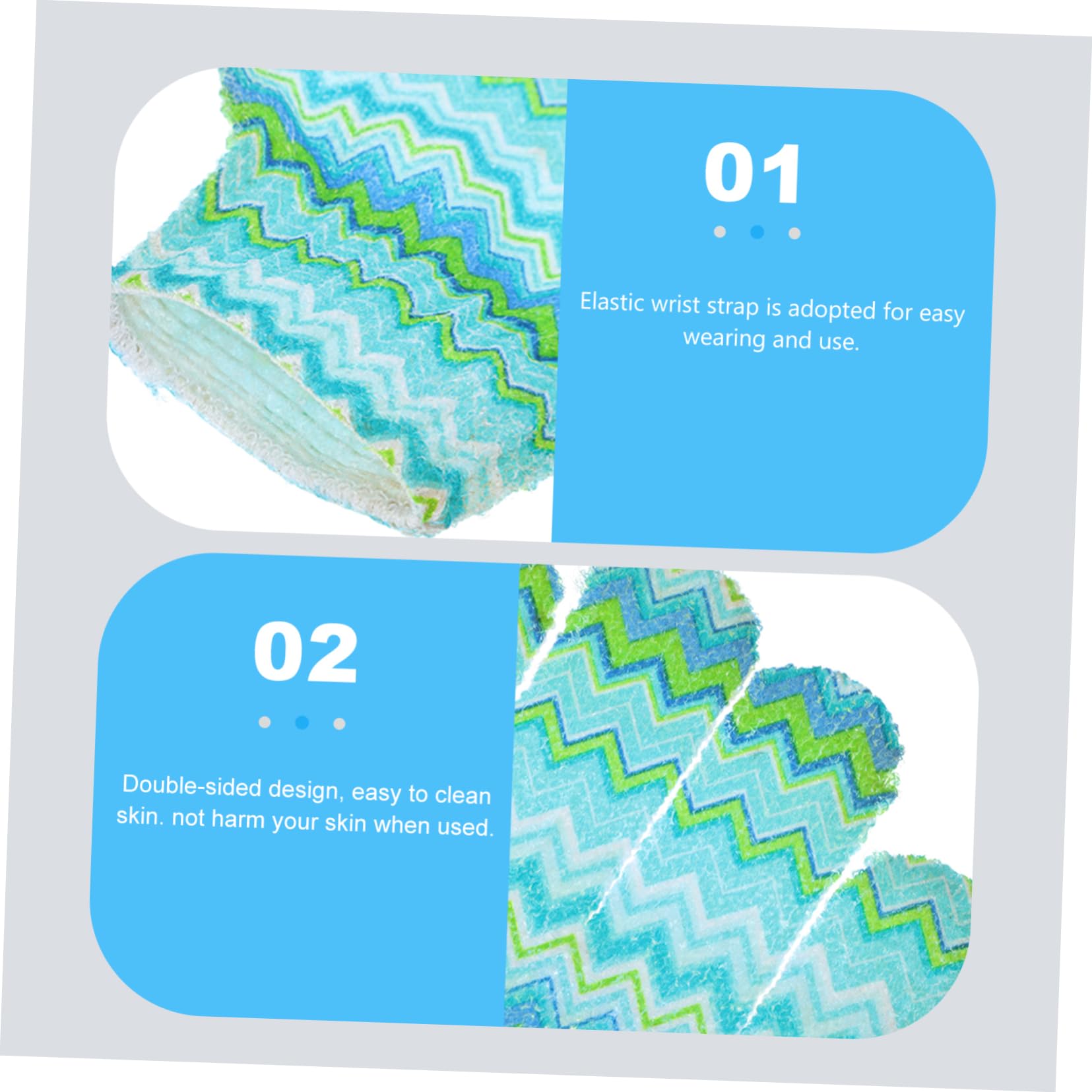 MAGICLULU 3er-set Peeling-badehandschuhe Duschhandschuhe für Jungen Wiederverwendbare Reinigungshandschuhe Bademassagehandschuh Tiefenreinigungs-peelinghandschuh für Die 10 Stück * 3