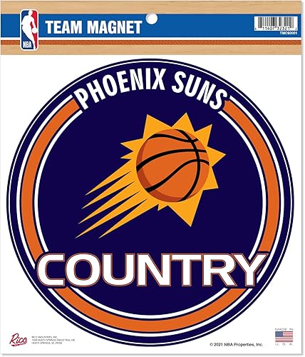 Vista 33 de Rico Industries NBA Basketball 8" Round Magnet