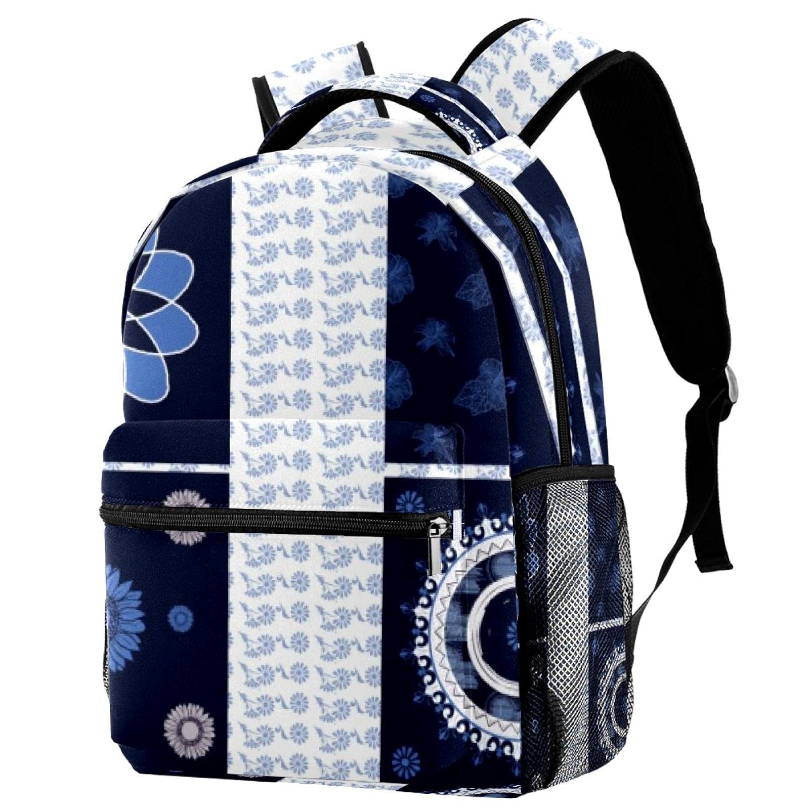 Sac à dos pour garçons et filles multicolore à motif géométrique