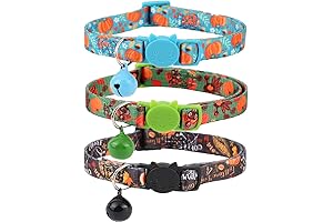 Thanksgiving Cat Collars with Breakaway Bell - 3 Pack