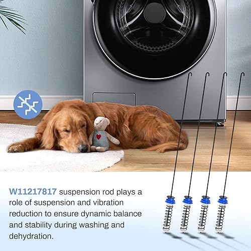 Miniatura 5 de Upgrade W11217817 Kit de varilla de suspensión de arandela compatible con whirlpool kenmore maytag amana inglis crosley reemplaza W11159470