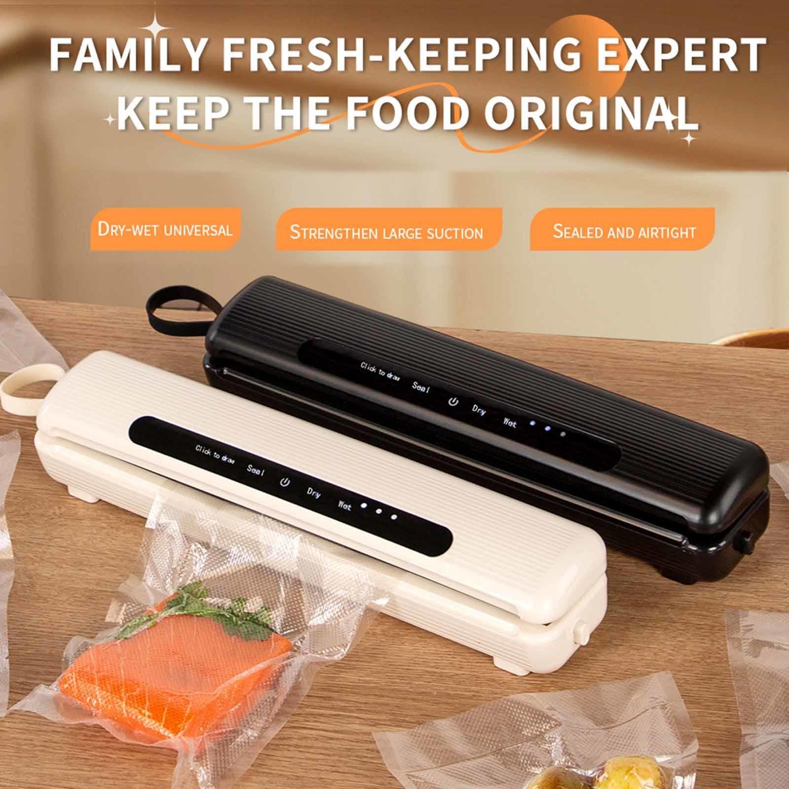 Sottovuoto Modalità a Secco e Umido, Macchina Sottovuoto per Alimenti 10 Sacchetti Sottovuoto Sottovuoto Alimenti Larghezza di sigillatura 30 cm,white