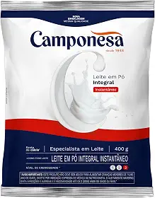 Camponesa - Leite em Pó Integral Instantâneo 400g