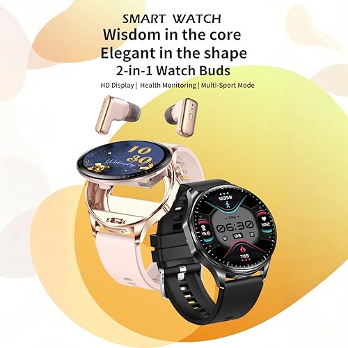 Miniatura 3 de Reloj inteligente con auriculares, relojes inteligentes TWS 2 en 1, reloj inteligente con pantalla AMOLED colorida de 1.43 pulgadas para Android