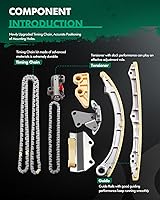 Vista 3 de SCITOO Kit de cadena de distribución para Acura RSX Type-S 2.0L l4 DOHC Eng K20A2 K20Z1 2002-2006