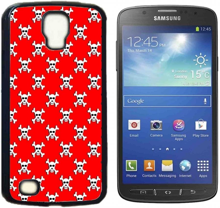 Sugar Skull Bone Hard Plastic and Aluminum Back Case for Samsung Galaxy S4 Active I9295