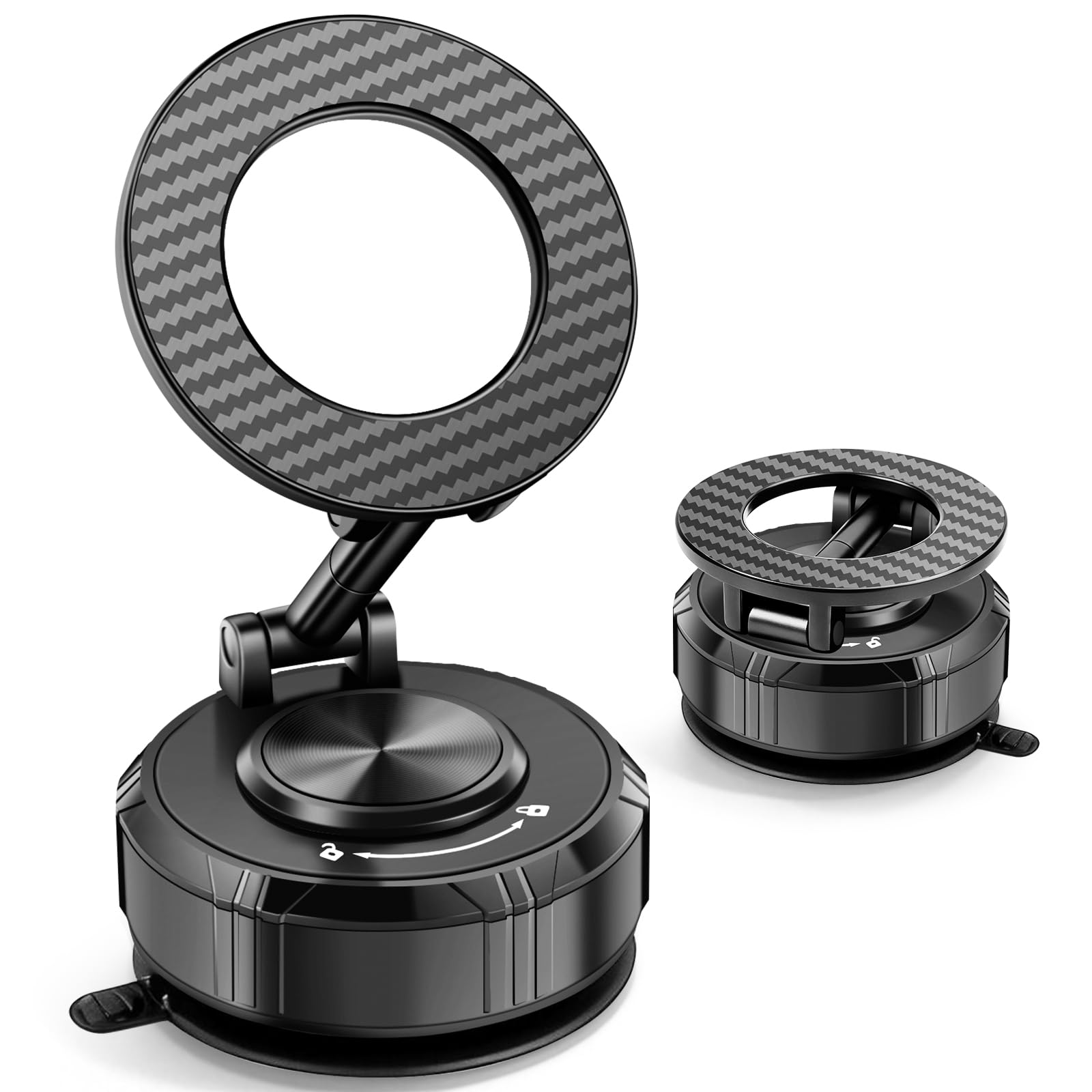 Magnetic Suction Phone Mount for Magsafe Car Suction Phone Holder, Car Phone Holder Mount, 360° Adjustable Phone Holder Wall Mount, Car Accessories for iPhone 17/16/15/14 Pro Max Cell Phones