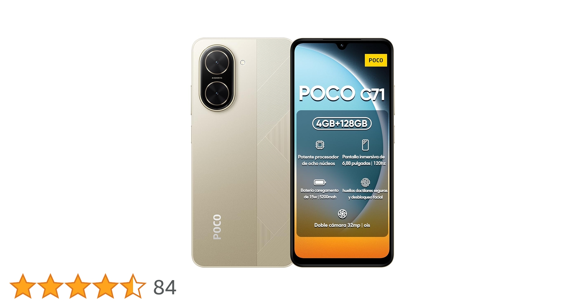 【値下げ×数日使用のみ】POCO C71 GOLD 4/128GB 値下げ×数日使用のみ】POCO C71 GOLD 4/128GB 値下げ×数日使用