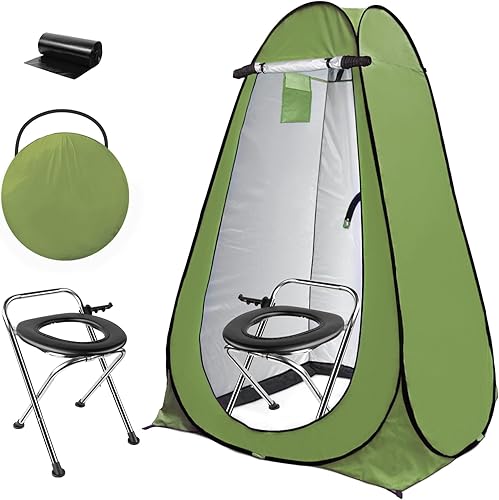Miniatura 11 de Anngrowy Pop Up Privacy Shower Tent - Portable Outdoor Camping Bathroom Toilet Changing Dressing Room - UPF40+ Waterproof