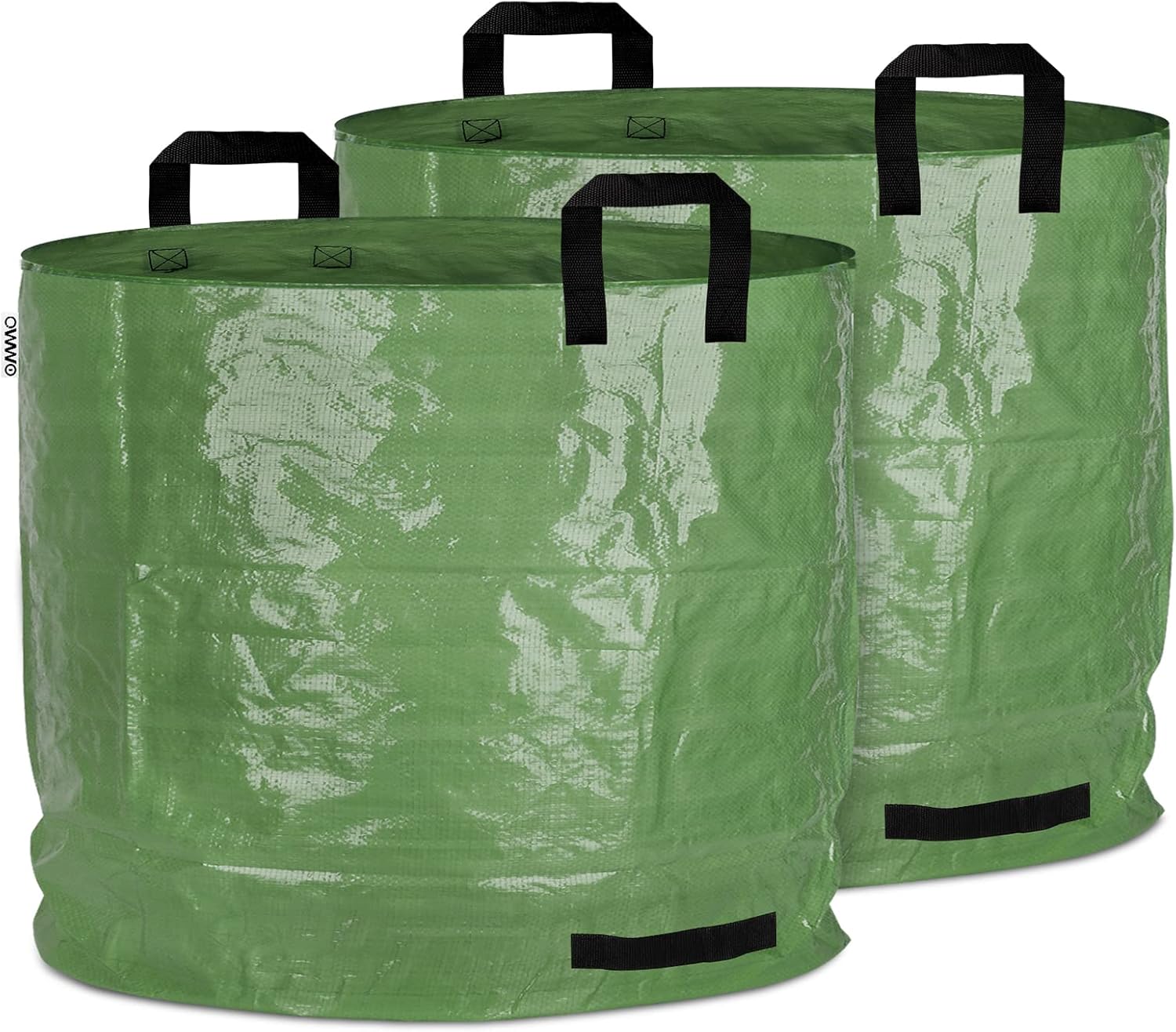OMMO 70 Gallon 2 Pack Reusable Garden Waste Bags, Yard Leaf