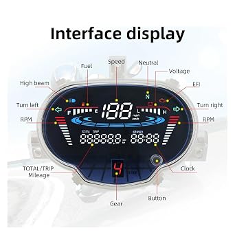 Digita Meter Motorcycle Speedometer Odometer For Ya&maha Sight 115/Crypton Fi 114 Sirius fi VEGA RR/