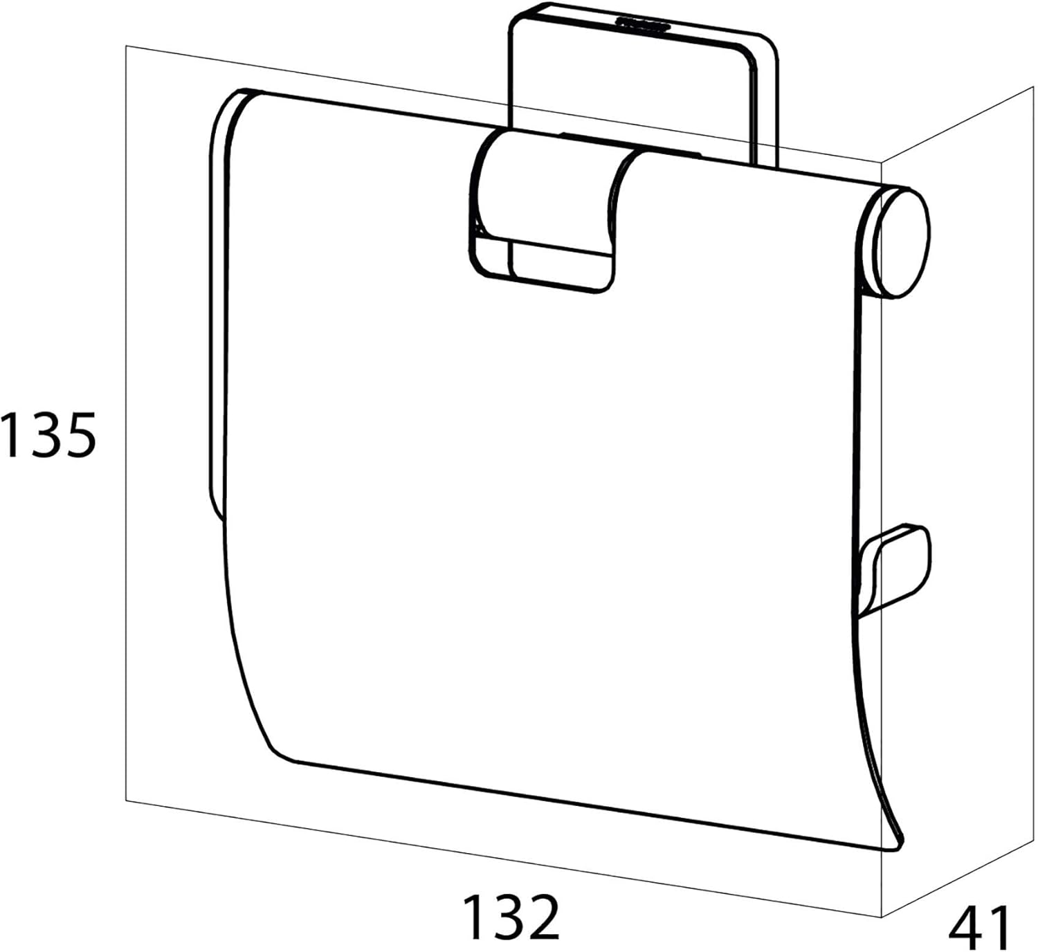 🛒 Crazy Deals Tiger Dock Stainless Steel Chrome Toilet Roll Holder 13.2 x 13.5 x 4.1 cm