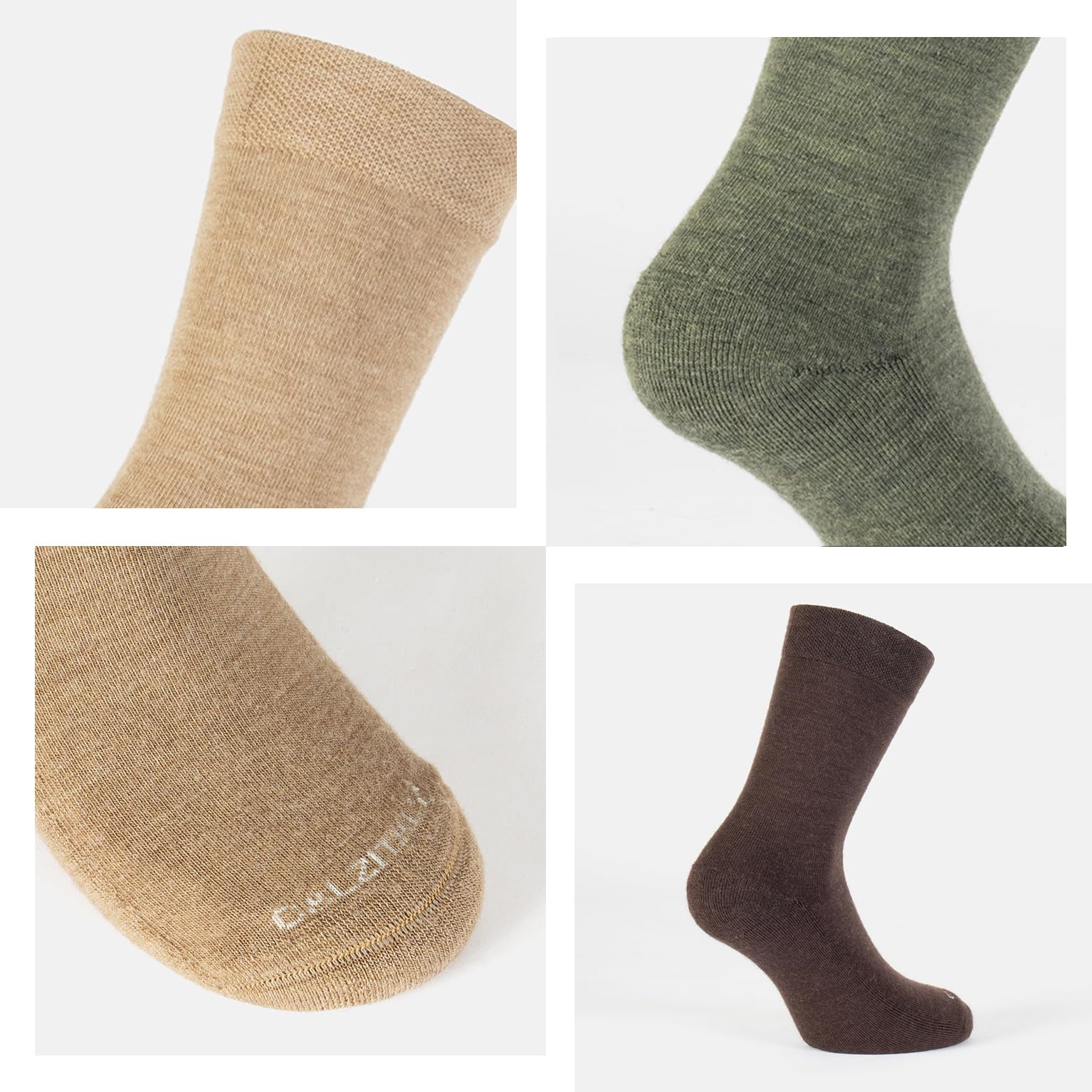 CALZITALY - Pack 3 Pares Calcetines de Lana Merino, Térmicos e Invernales, 35-46, Made in Italy