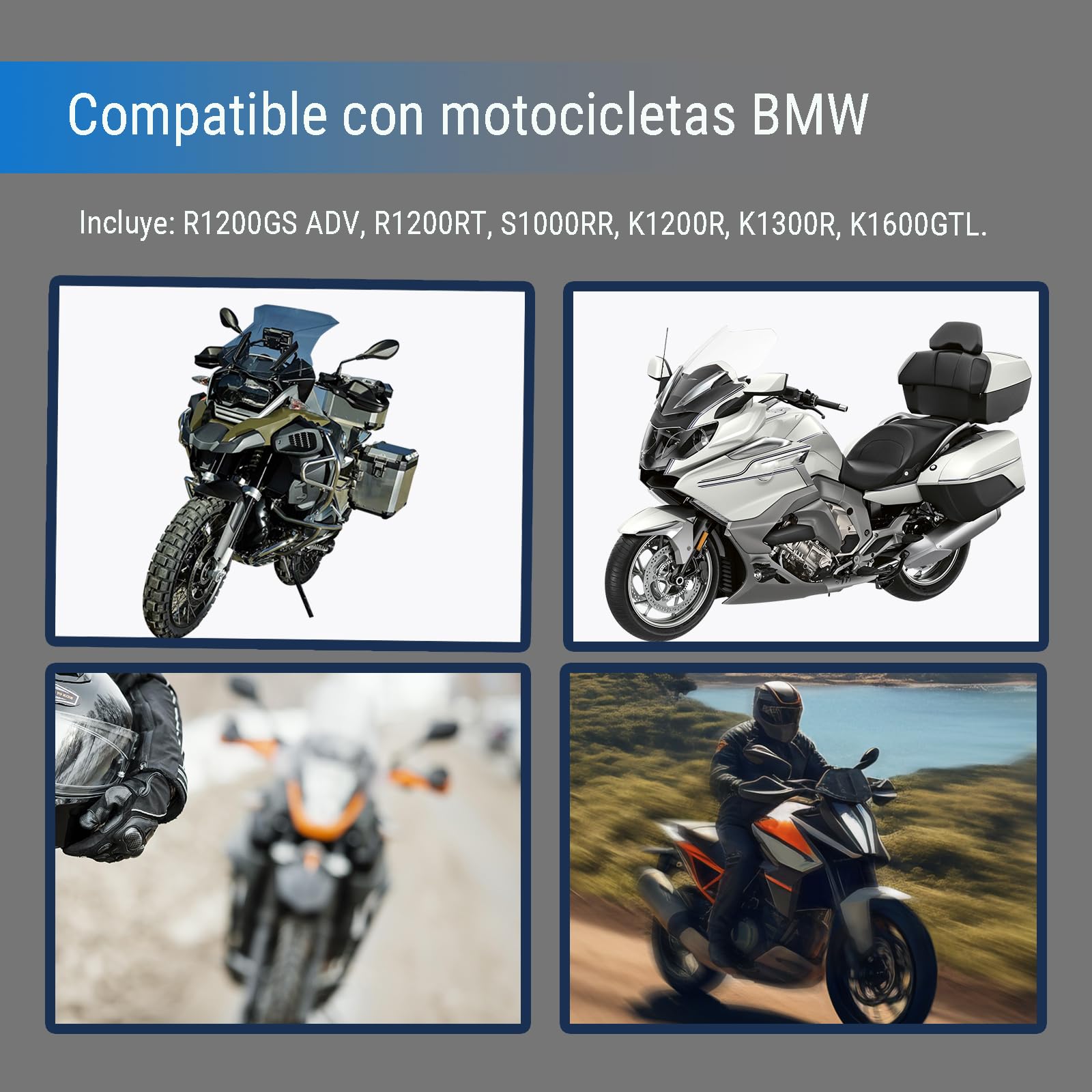 Conector de Toma de Bomba de Combustible NPT 3/8, Compatible con BMW Motocicleta Incluyendo S1000RR, R1200GS, R1200RT, K1200R, K1300R & K1600GTL