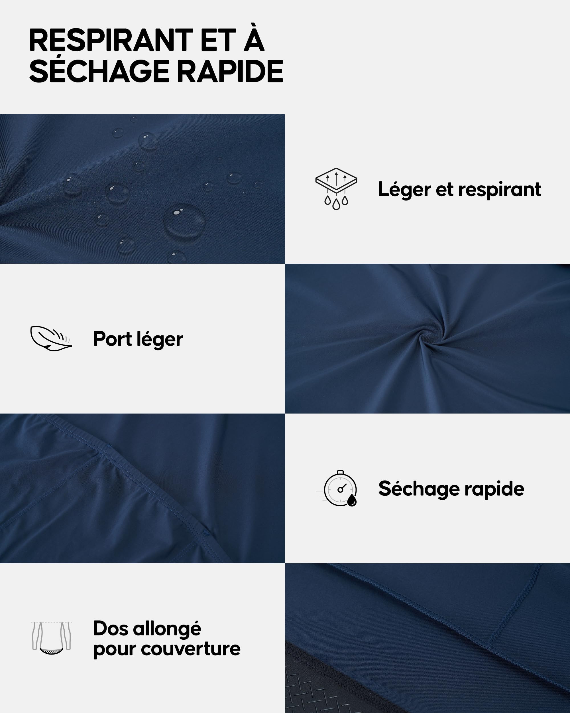 DANISH ENDURANCE Maillot Cyclisme Manches Longues, Poches Arrières, Respirant & Léger, Vélo Homme