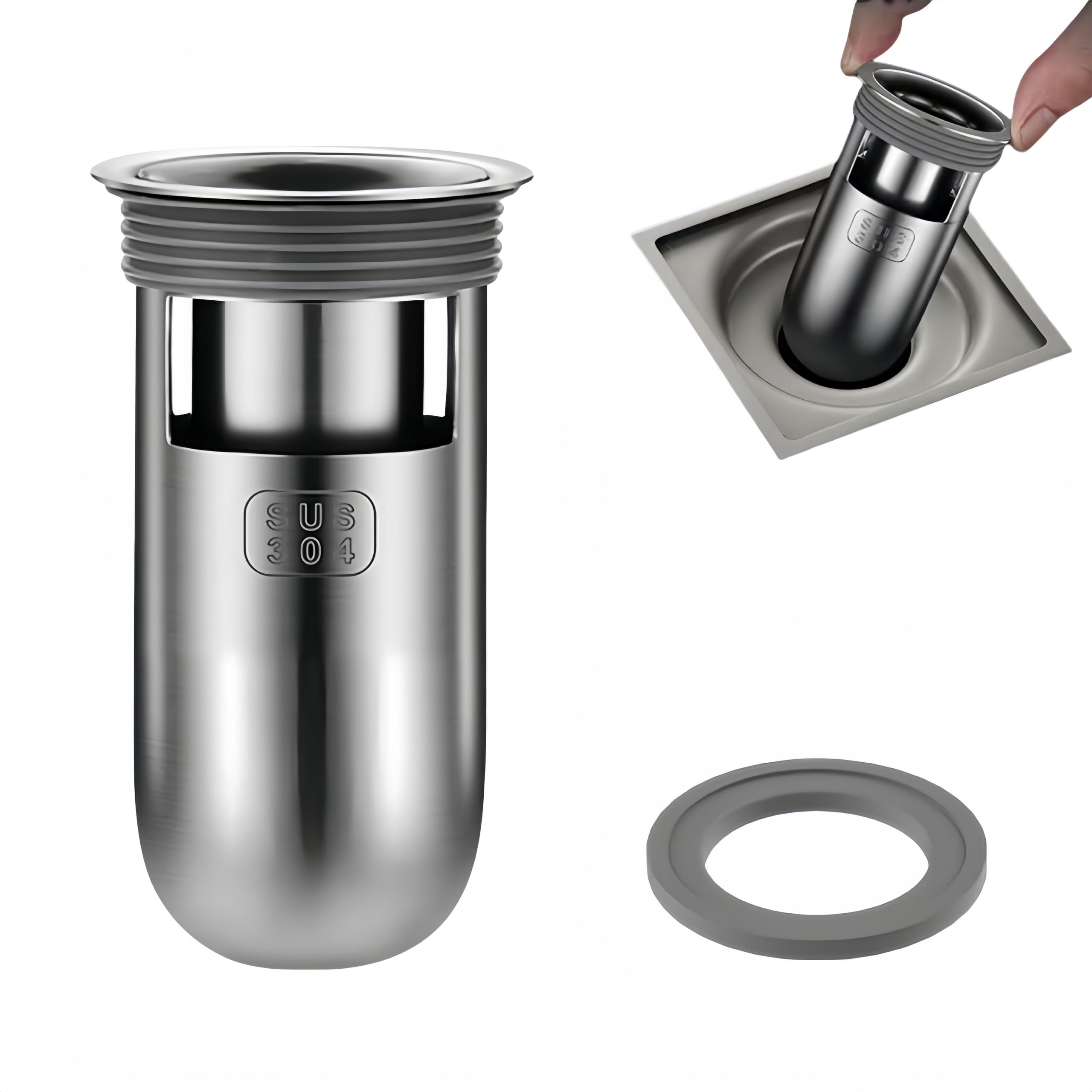 MAKABEE Shower Floor Drain Backflow Preventer, One Way Drain Valve Sewer, 304 Stainless Steel Material, Odor Proof Floor Drain for Bathroom (Depth 3.3) (B0D9NJZQRW) Amazon Price History, Amazon Price Tracker