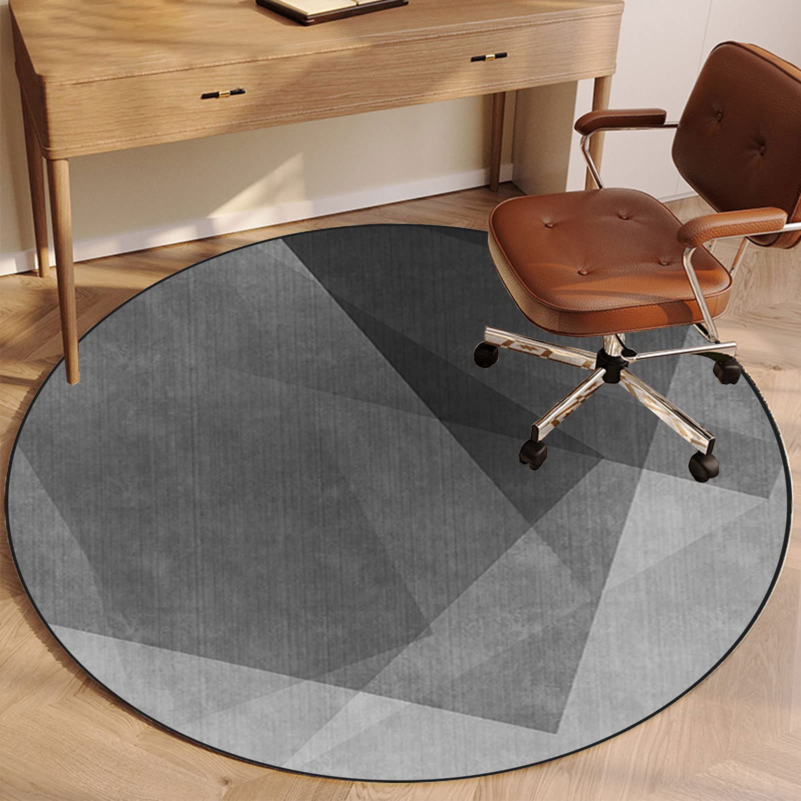 EYZO Office Chair Mat For Hardwood Floor, Office Chair Mat For Carpets, Gaming Chair Mat, Floor Protectors For Chairs, Desk Chair Mat For Wood And Tile Floor Chair Mat,Round Floor Mat 140 cm Rug — image 1