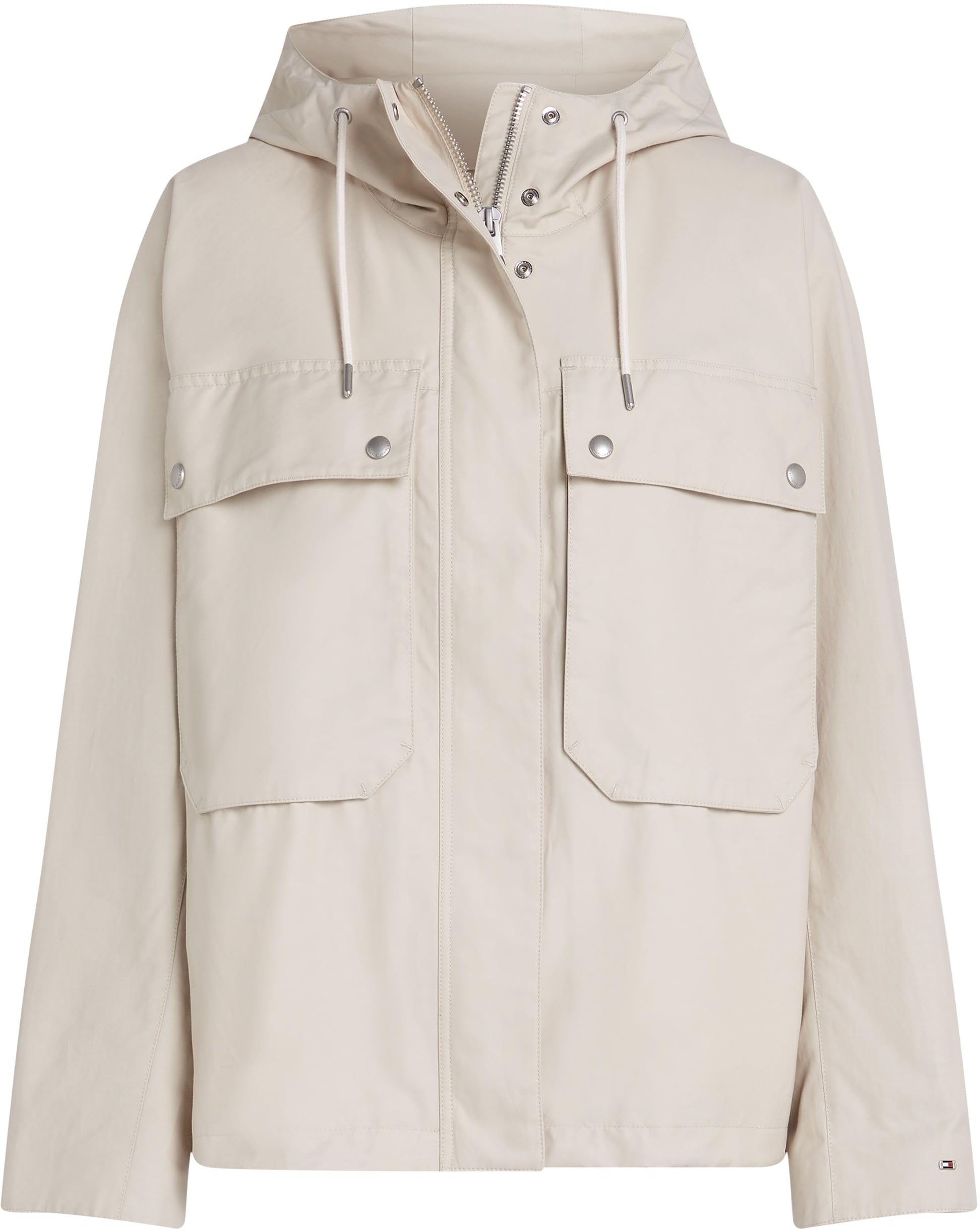 Tommy Hilfiger Donna Parka Cotton Nylon Short con Cappuccio