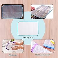 Vista 4 de Paquete de 5 paños de planchar para el hogar, malla protectora que ahorra quemaduras, paño de malla reutilizable para planchar, resistente al calor