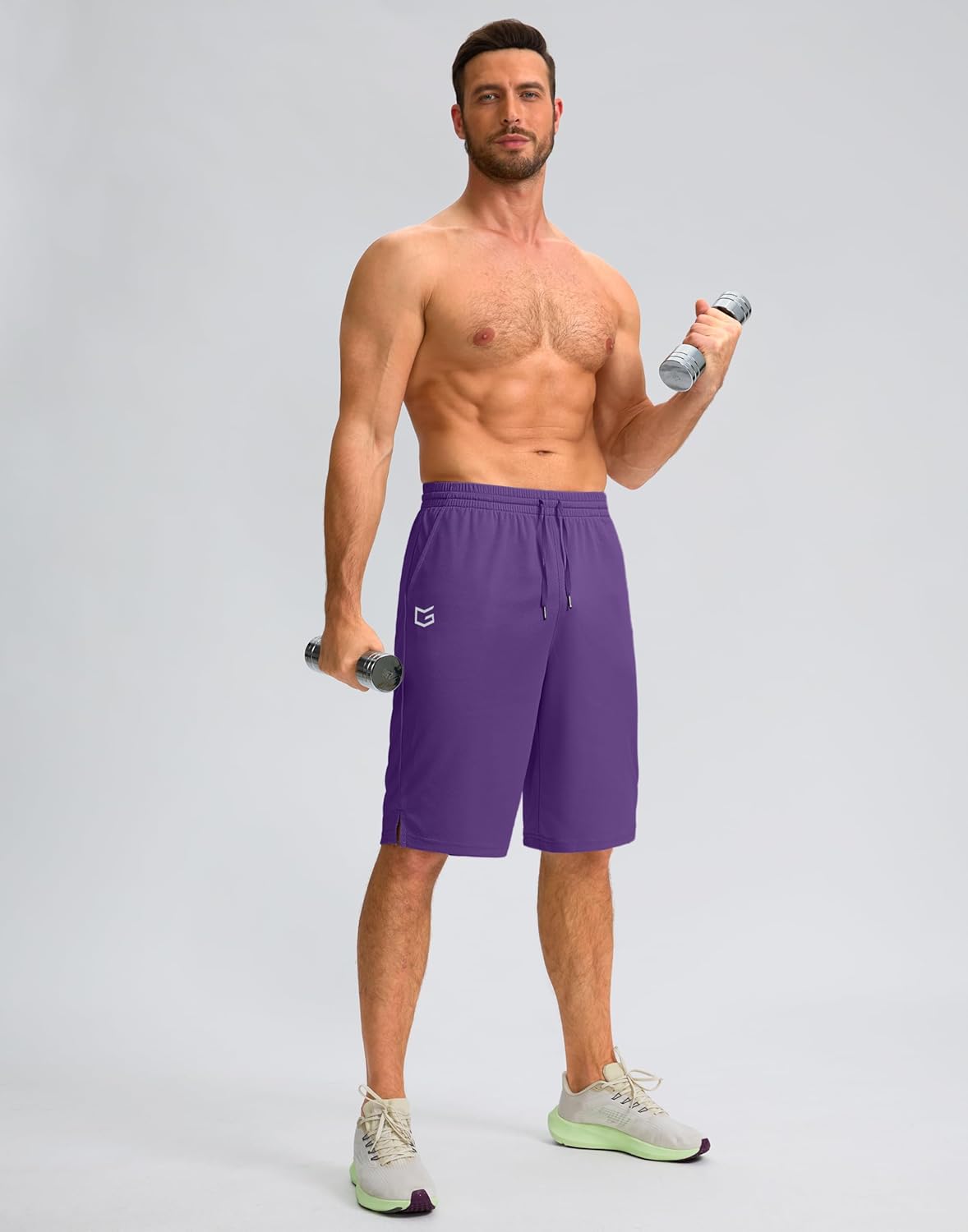 G Gradual Men's Athletic Shorts with Pockets 11" Long Basketball Shorts Lightweight Quick Dry Gym Workout Shorts for Men - Image 6