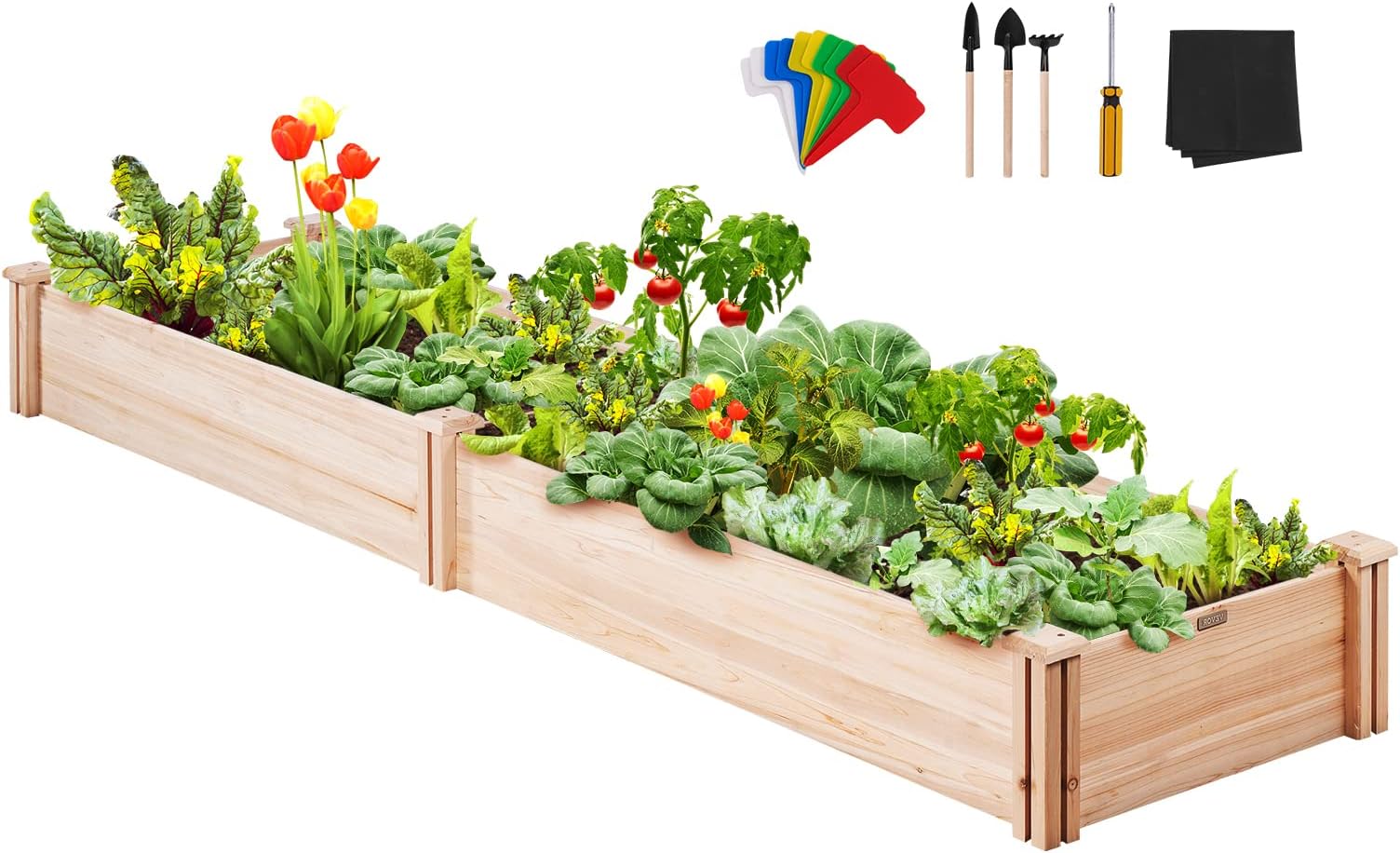 Oakmont Pure Wooden Raised Garden Bed 8ft Planter Box Kit