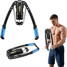 Power Twister Arm Trainer 10-200 kg Portable Power Twister Black for Arm and Forearm Biceps and Chest Strength Training - Royal Spring Power Twister Arm Trainer Expander