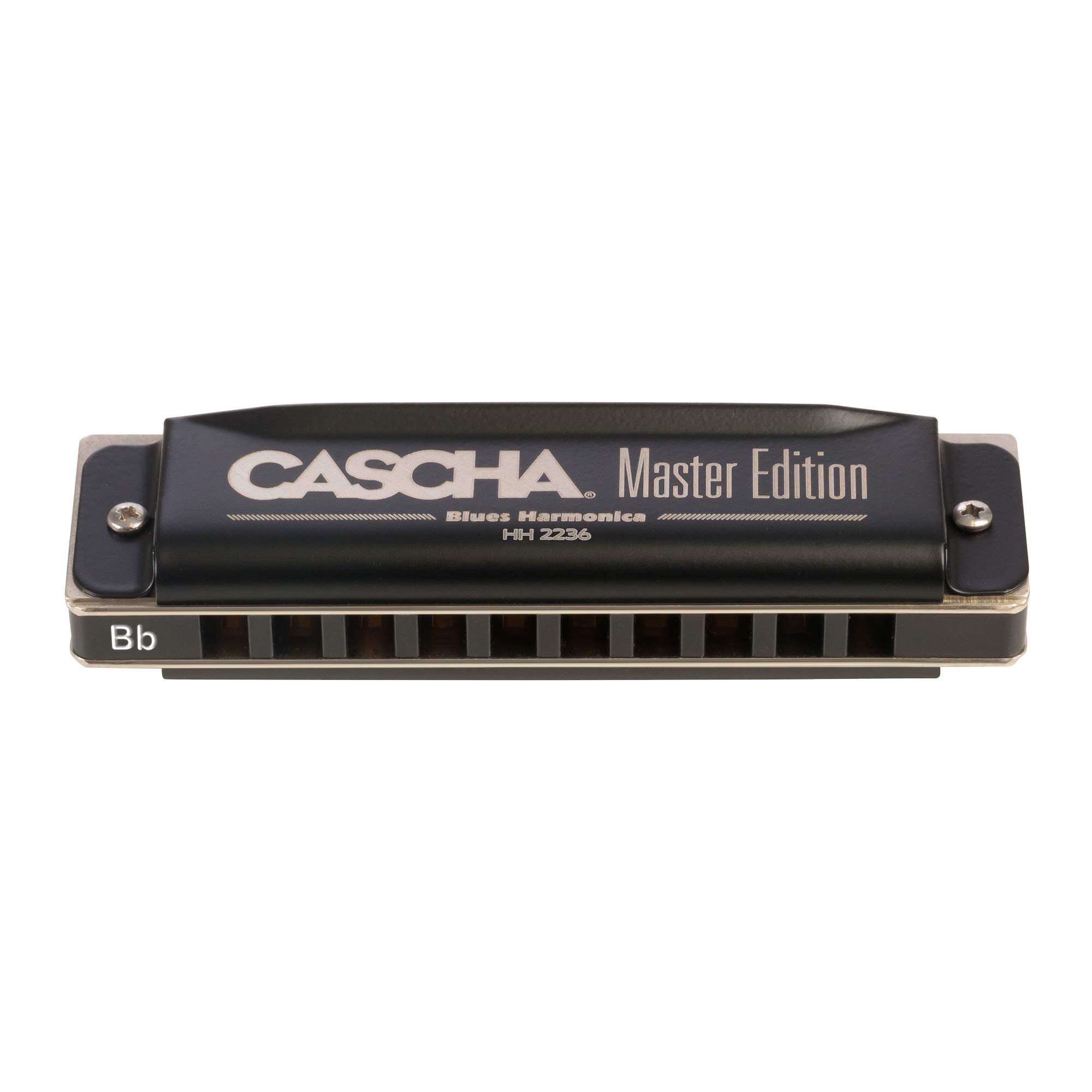 CASCHA Master Edition Blues Harmonica, hochwertige Mundharmonika in Bb-Dur mit Soft Case und Pflegetuch, Blues Organ