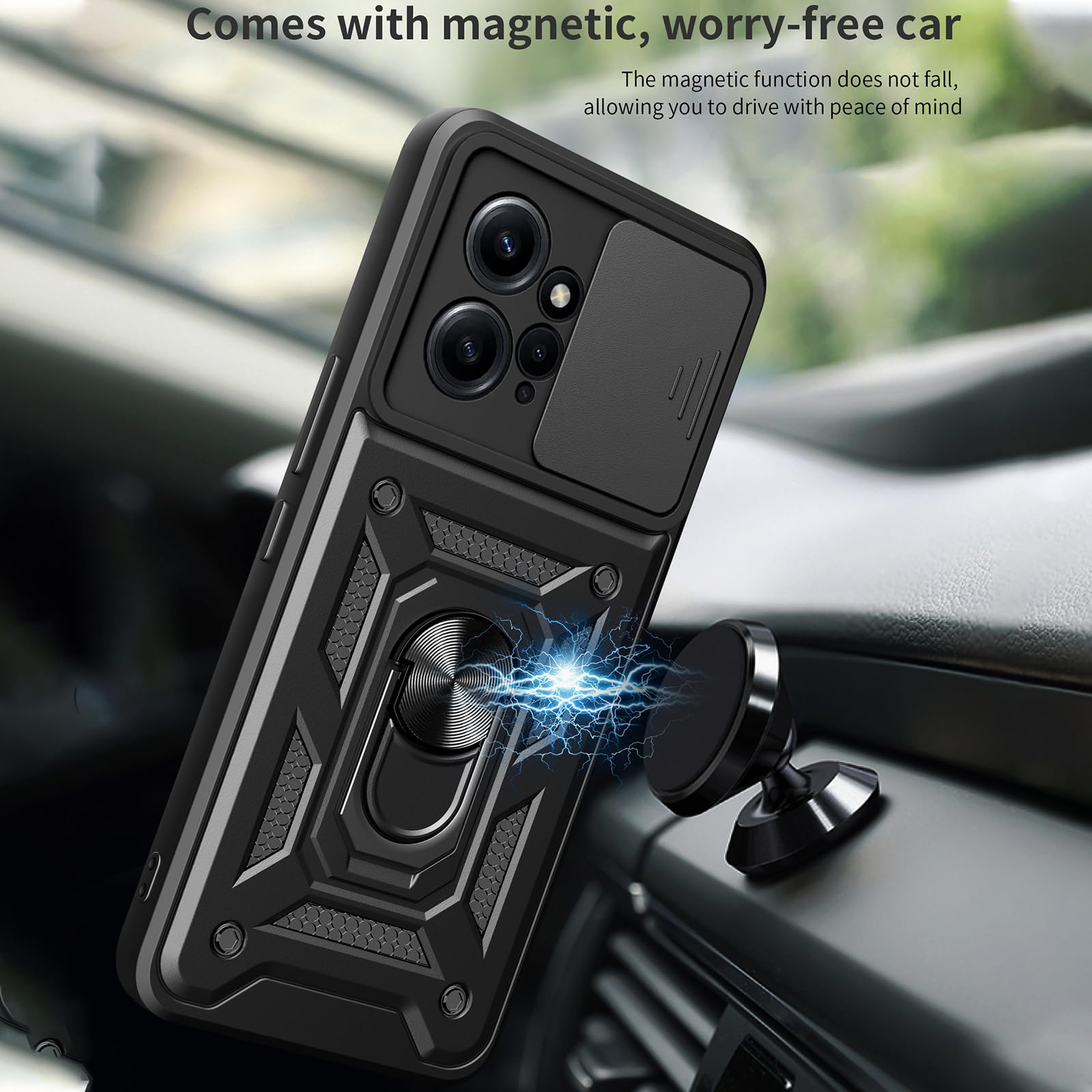 SEAHAI Cover per Xiaomi Redmi Note 12 4G Cover, Ultra Sottile Custodia