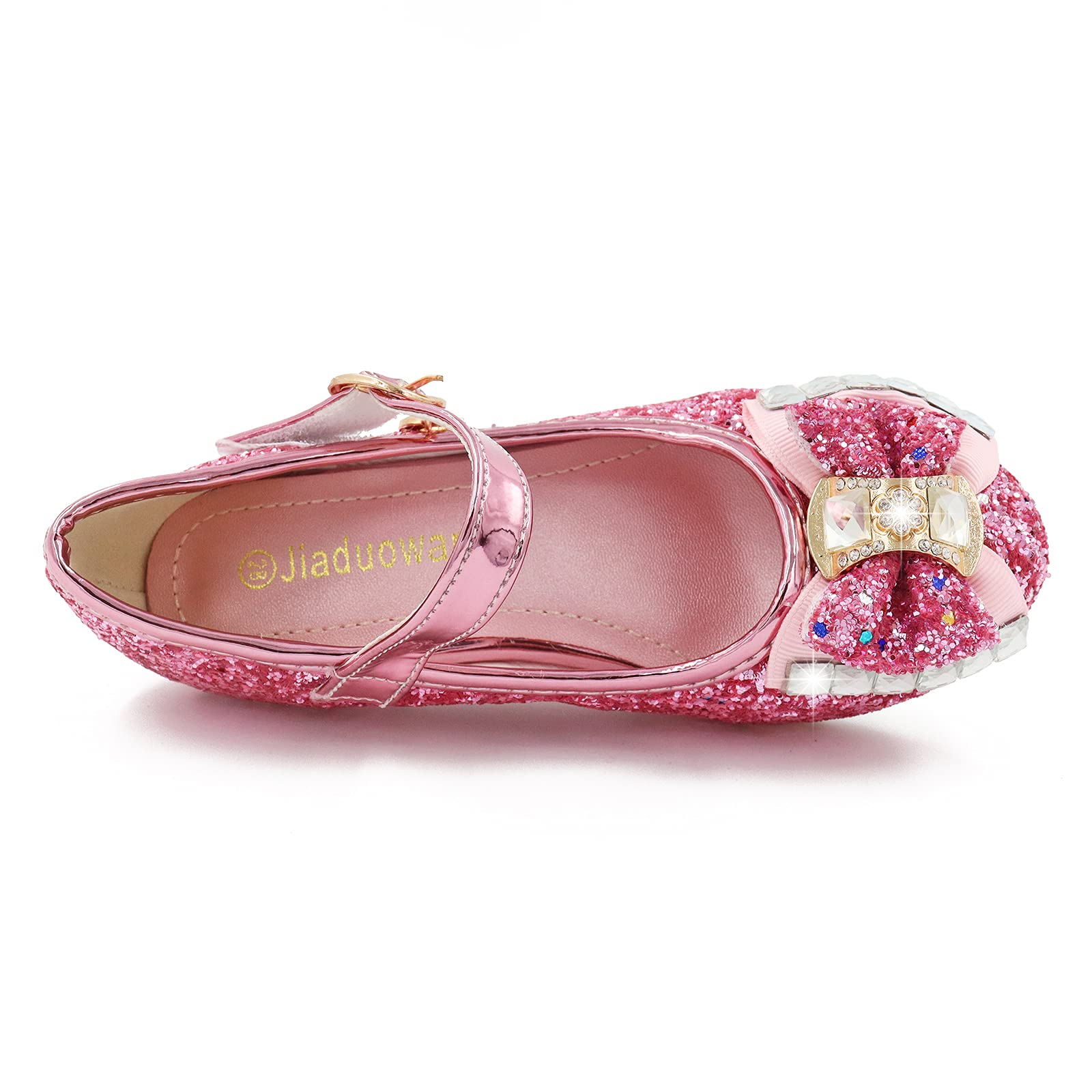 Chaussure Princesse Fille Talon Enfant Fille Princesse Cosplay Chaussures Paillettes Chaussure Deguisement Princesse Fille Chaussure à Talon Fille pour Mariages et Fêtes - 3