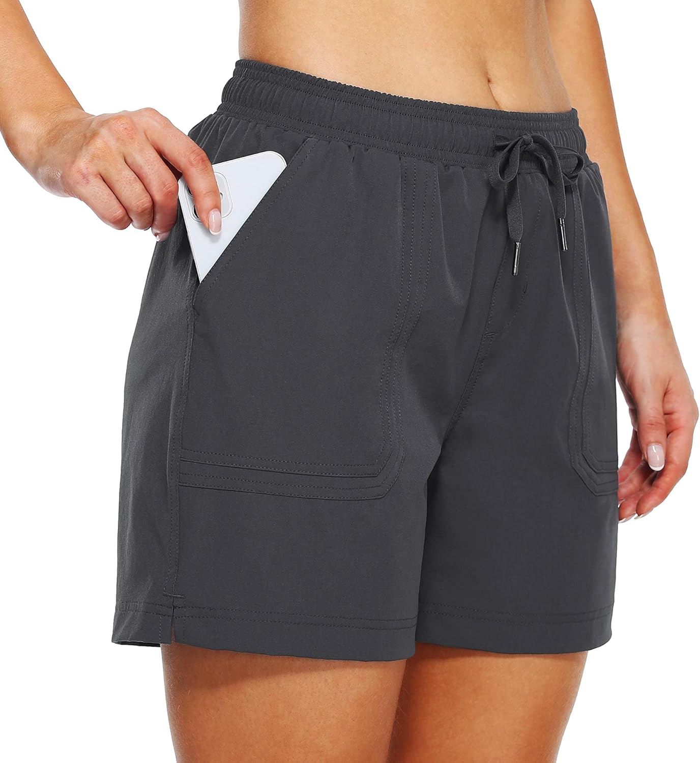 Willit Women's 5" Hiking Shorts Golf Athletic Outdoor Shorts Quick Dry Workout Summer Water Shorts with Pockets : Clothing