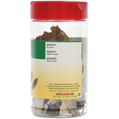 Miniatura 3 de Sadaf Bay Leaves Laurel 0.50 oz, todo natural (paquete de 3), marrón oscuro