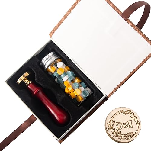 Miniatura 6 de STAMTECH Sello de cera personalizado, sello de cera personalizado con caja de regalo, sello de cera personalizado, crea tus propios sellos, ideal