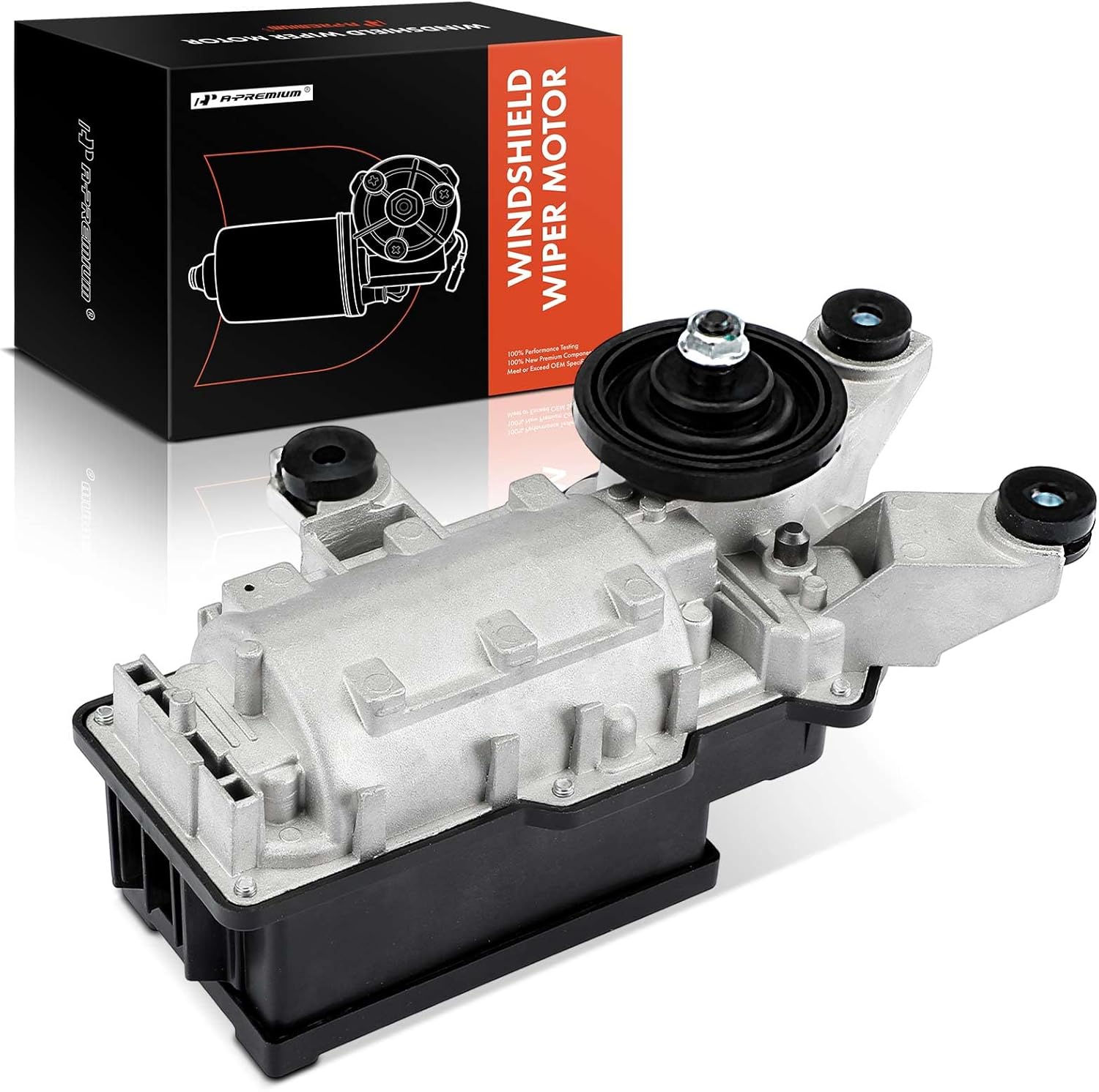 A-Premium Front Windshield Wiper Motor Compatible with Buick Skyhawk & Cadillac Cimarron & Chevy Astro, Cavalier, S10 & GMC S15 Jimmy, Safari, Sonoma & Oldsmobile Bravada & Pontiac Sunbird, Fiero
