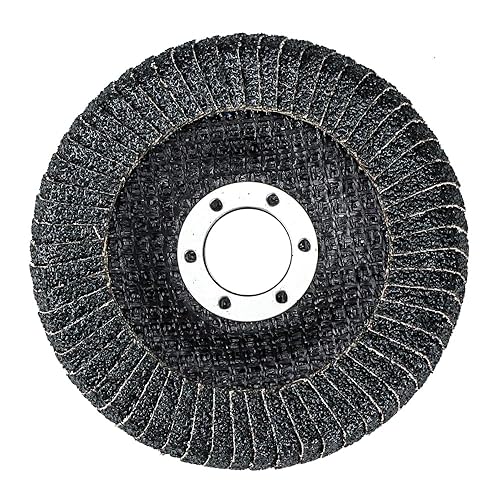 Miniatura 7 de BHA Discos de solapa de soldadura con borde curvado de circonio, 4-12 "x 78" - Paquete de 5 (grano 120)