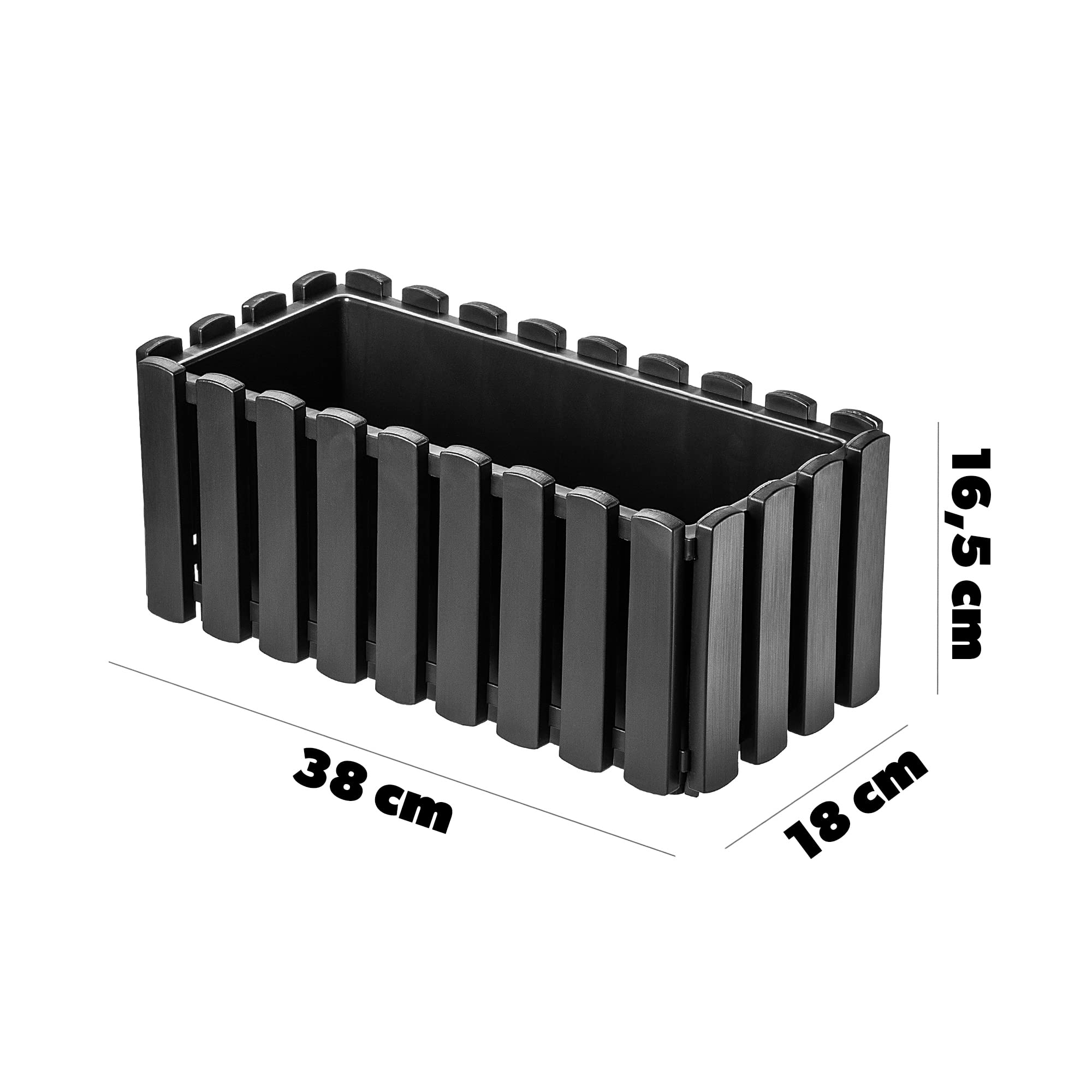 Jardineras Exterior Balcon Macetero De Balcón Estilo Rústico - 60cm, Blanco,  Resistente A La Intemperie Jardinera Rectangular Exterior, image size:2000x2000