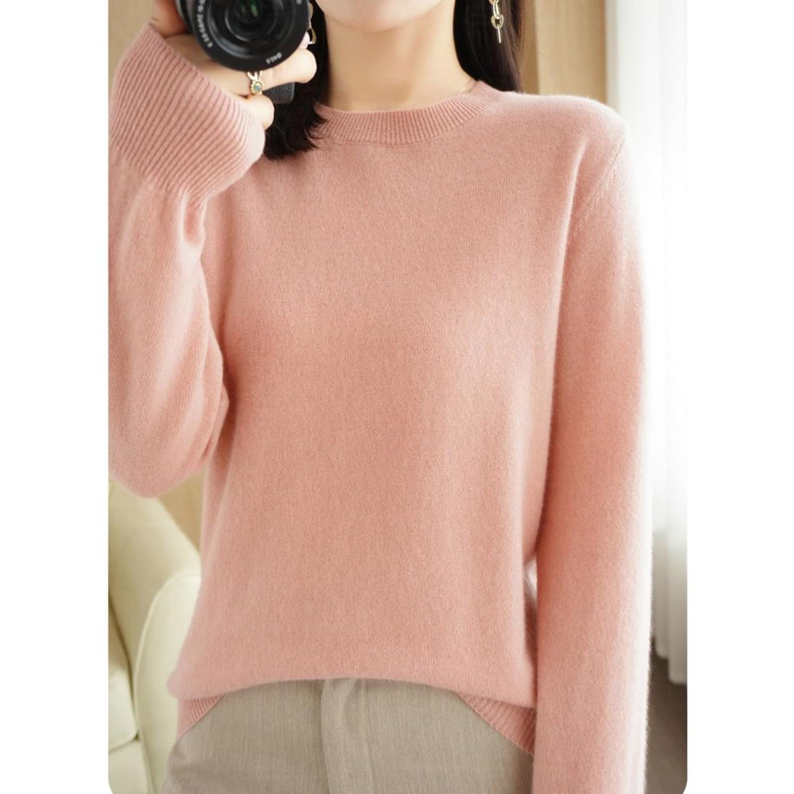 Camiseta térmica Interior Femenina Manga Larga Cuello para Mujer Invierno Ropa Base cálida