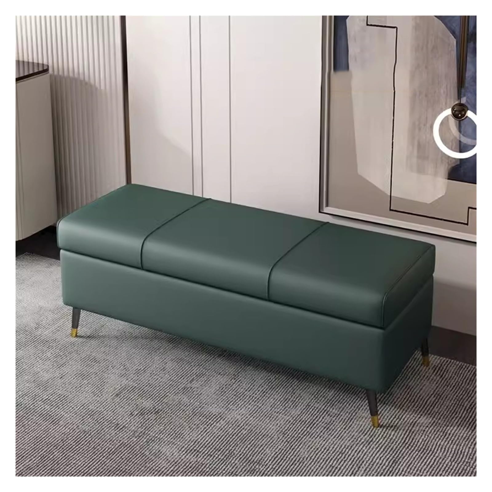 Banc de rangement d'entrée pour organiser vos chaussures et couvertures