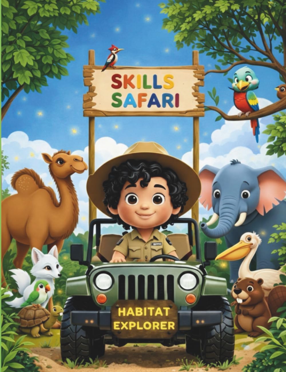 Animal Skills Safari: Explore Animal Skills and Habitats with Fun Facts, Activities & Imagination for Kids age 4 to 8 (Alphabet Safari Adventure Series: Common to Exotic Animals from A to Z)