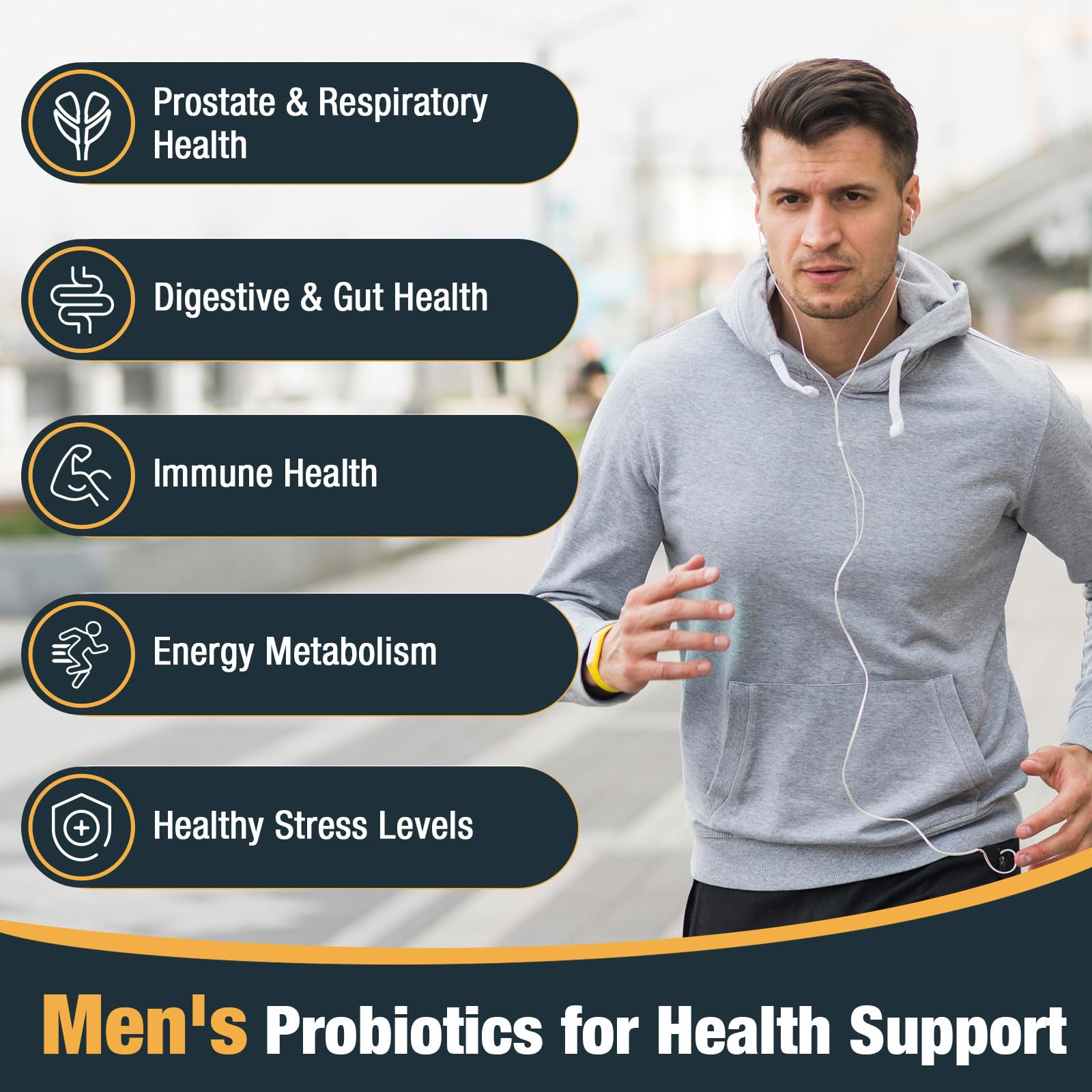 Probiotics for Men, 500 Billion CFUs & 12 Strains, Mens Probiotic, 60 Cap — Amazon image 4