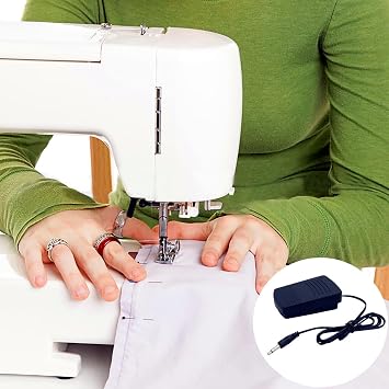 1.5M Mini Sewing Machine Foot Pedal,Household Momentary Sewing Machine Foot Switch On Off Operated Pedal Controller for 6V Small Sewing Machines 202 Making