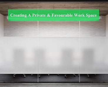 Amazon.com: Coavas Window Privacy Film Frosted Glass Static Cling UV ...