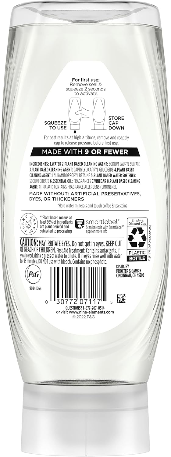 9 Elements EZ Squeeze Eucalyptus Mint Scent Liquid Dish Soap 15 oz 1 pk